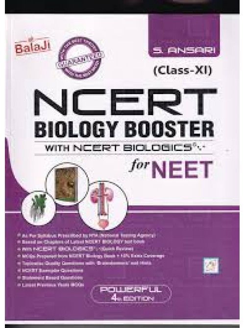 NCERT Biology Booster With NCERT Biologics For NEET For Class 11 by Balaji at Ashirwad Publication